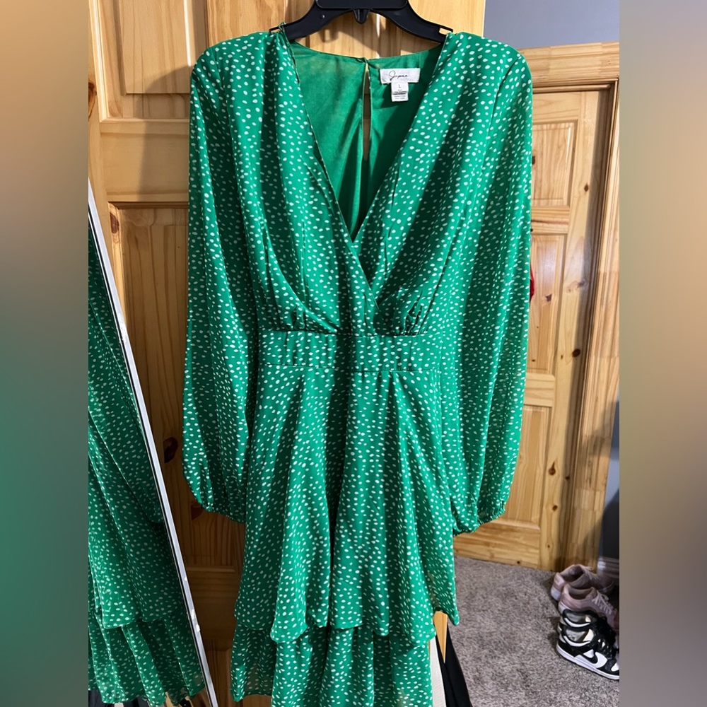 Green Spring Dress- Large